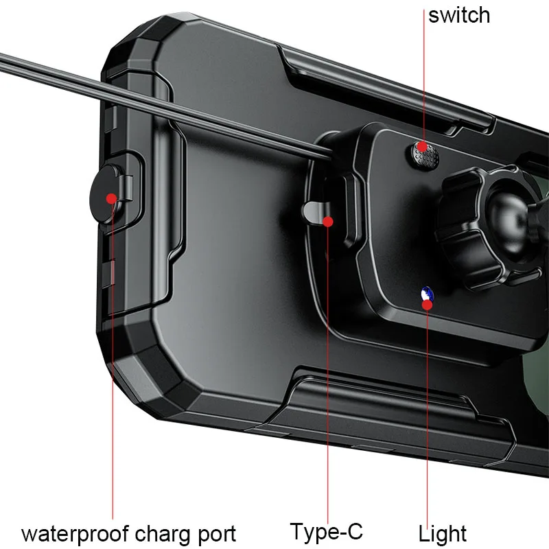 motorcycle wireless phone charger 15w qc3 0 fast charging mount for iphone 12 samsung mobile phone bike motor phone gps support free global shipping