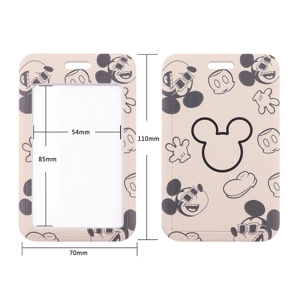 cute lanyard for keys mickey id card cover badge holder business phone charm key lanyard neck straps keychain accessories gifts free global shipping