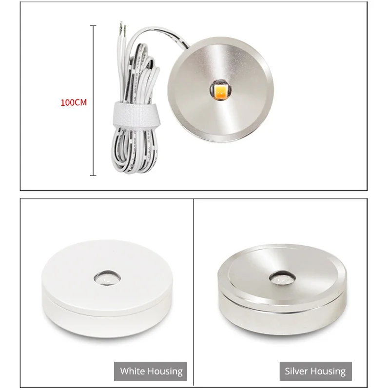 24 шт. тонкий светодиодный прожектор для кухни выставочного зала шкафов |