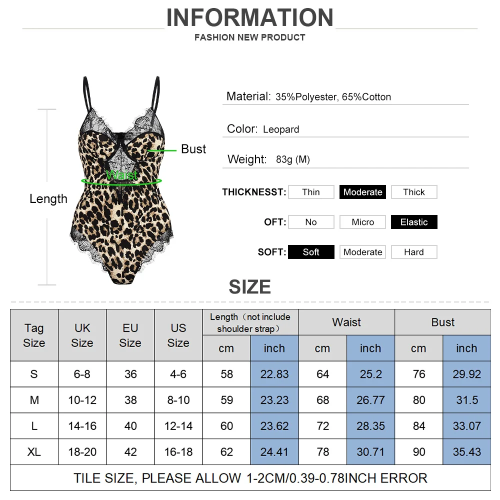 

Lace Women Sexy Lingerie Hot Erotic Underwear Leopard Print Sleepwear Sexy Costumes See Though Mujer Teddy Bodysuit 2021 D30