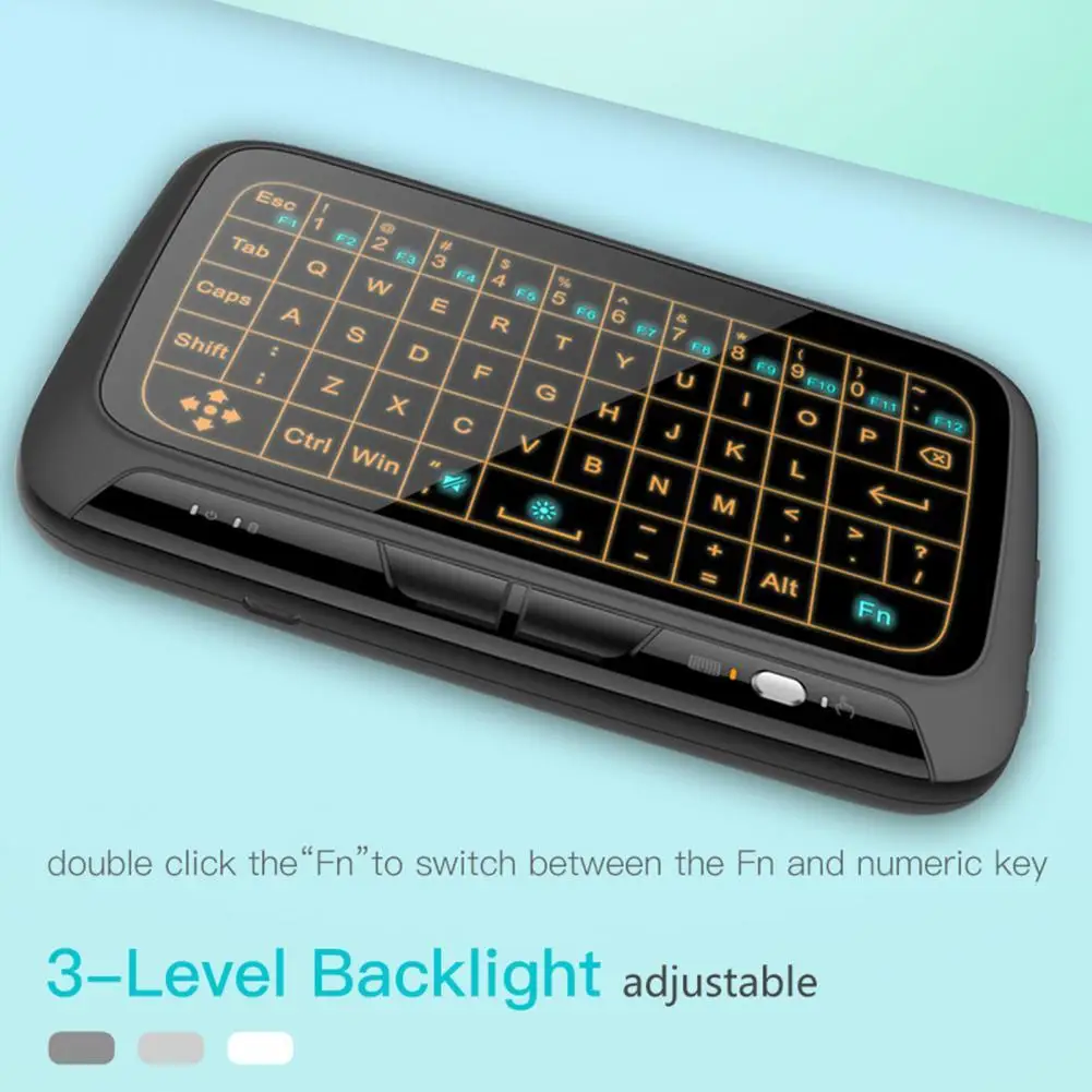 H18 Mini 2.4GHz Wireless Keyboard Backlight Full Touch Screen Air Mouse Touchpad Controller for Smart TV | Компьютеры и офис