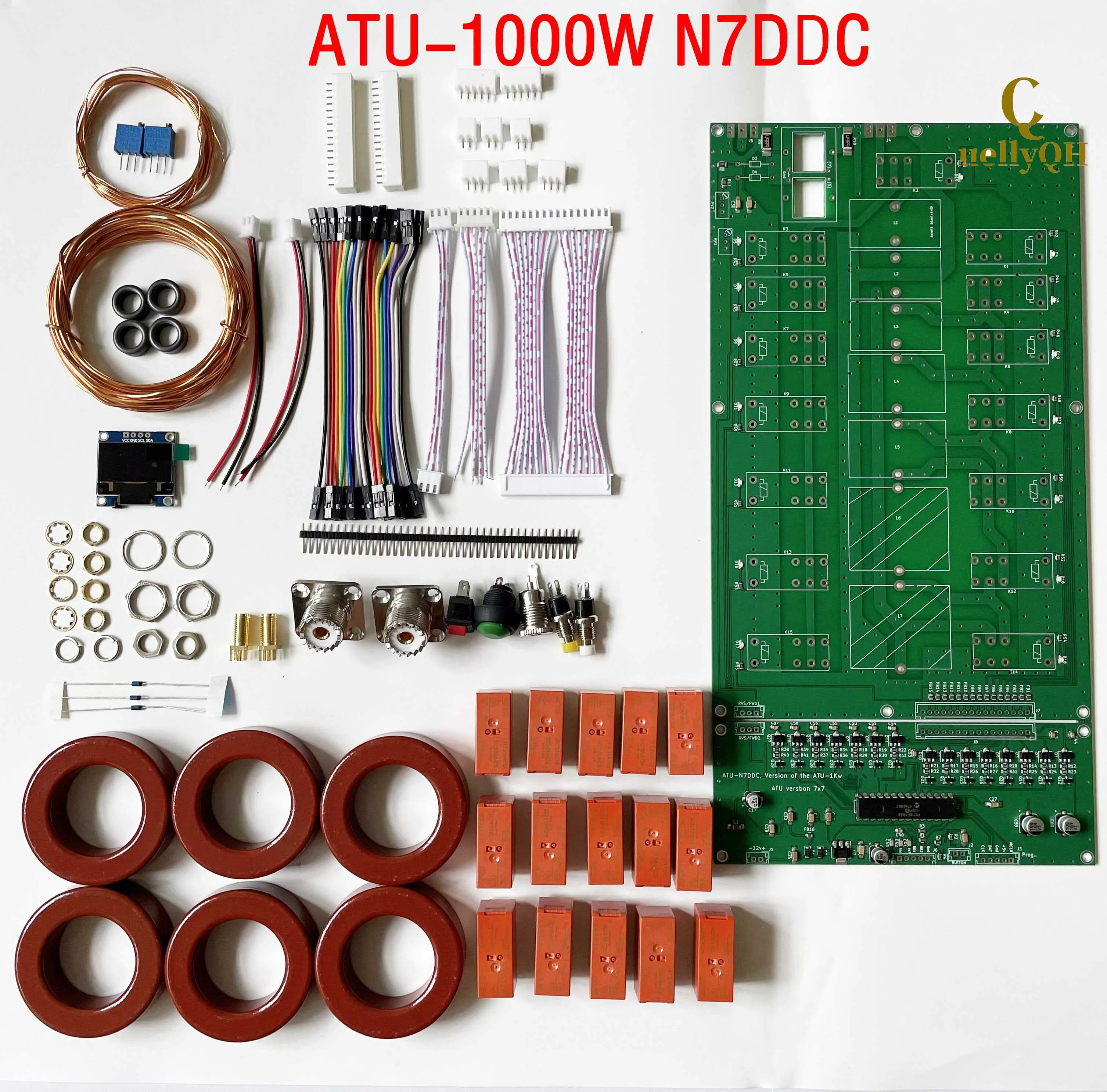 Sintonizador de antena autom&aacute;tico, KIT completo de ATU-1000, atu1000W, 7x7 (ATU-1000W por N7DDC)-0