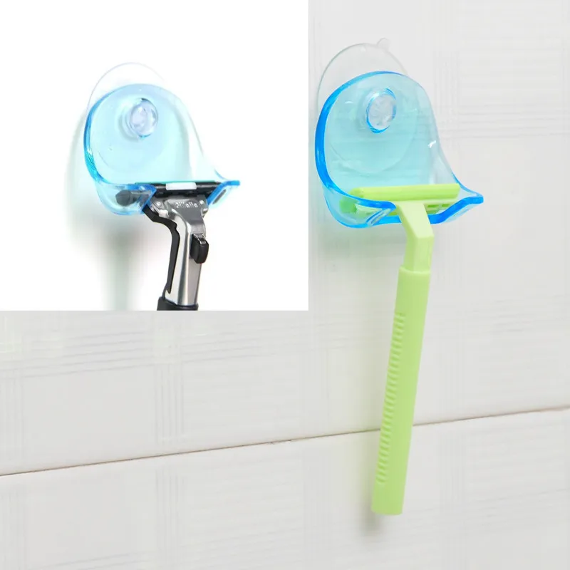 1 шт. пластиковая супер присоска бритвенная стойка прозрачный синий серый ванная