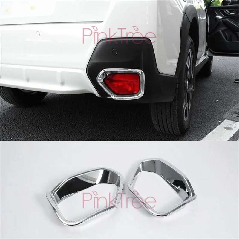 

2017- 2019, хромированный задний отражатель, противотумансветильник фара, наклейка для Subaru Crosstrek, аксессуары для стайлинга автомобиля