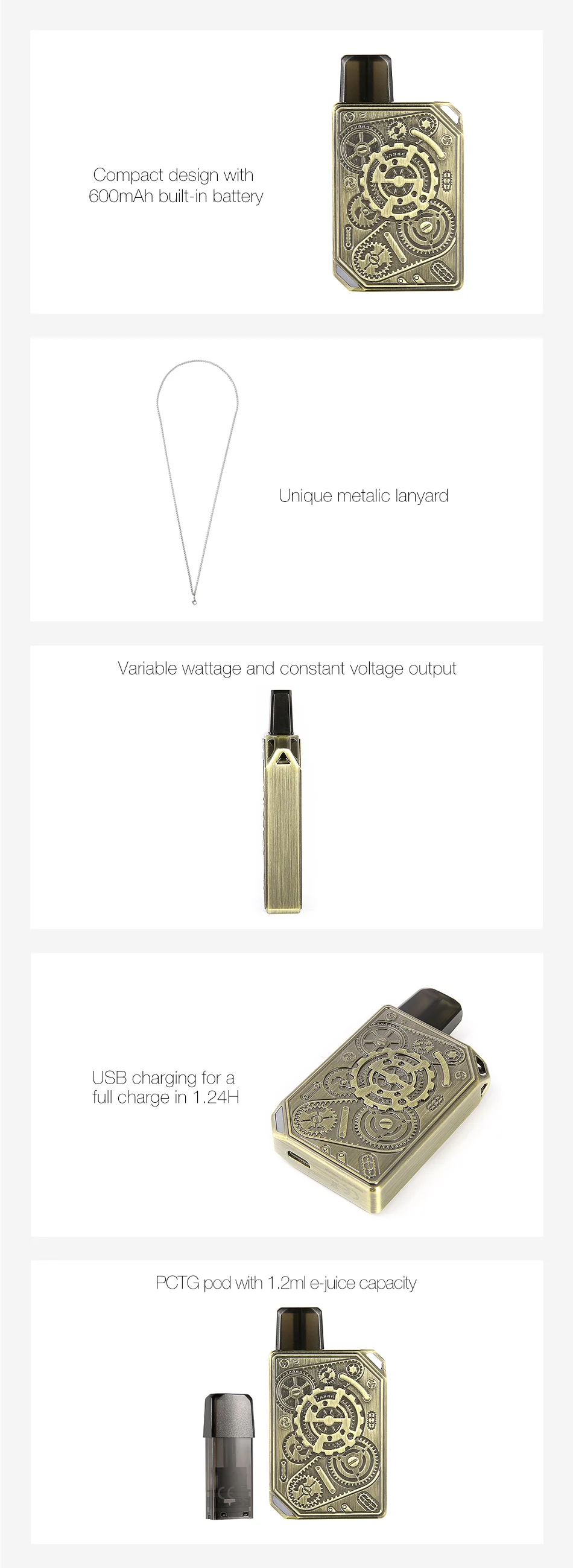 Pod система Tesla Punk Pod Vape комплект с аккумулятором 600 мАч и 1,2 мл Pod Mod Pod Kit Tesla Punk Электронная сигарета vs Drag nano/Vinci X