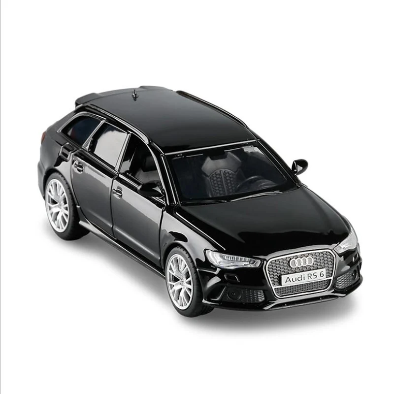 Модель автомобиля из сплава 1/36 Audi RS6 Wagon моделирование модель открытая дверь