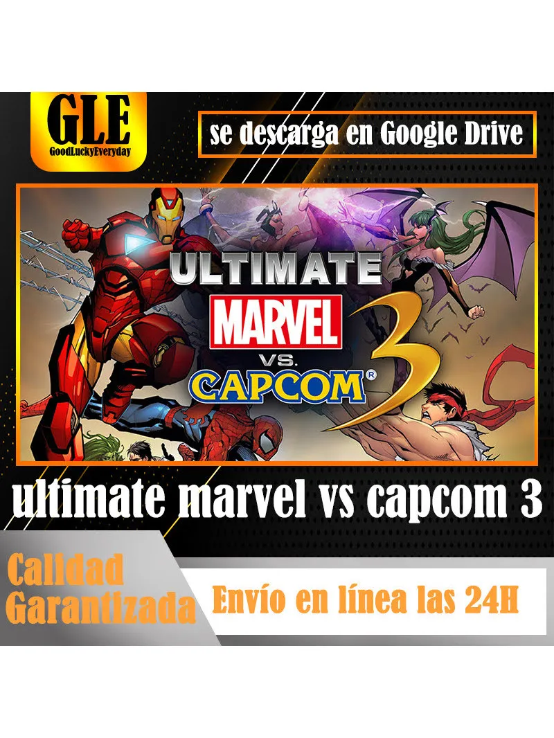 ULTIMATE MARVEL VS. Видеоигры CAPCOM 3 PC загрузка через Google Drive decpress с Winzip Winrar|Предоплаченные