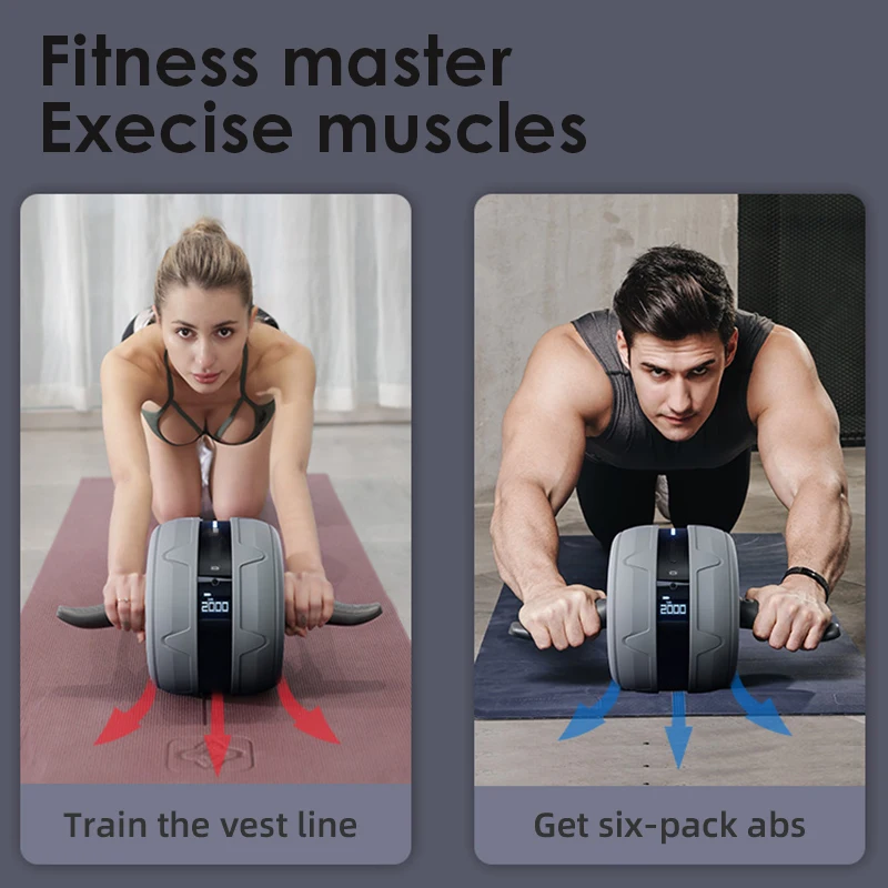 Абдоминальное колесо Главная Тренажерный зал ролик AB Ролик Гимнастическое