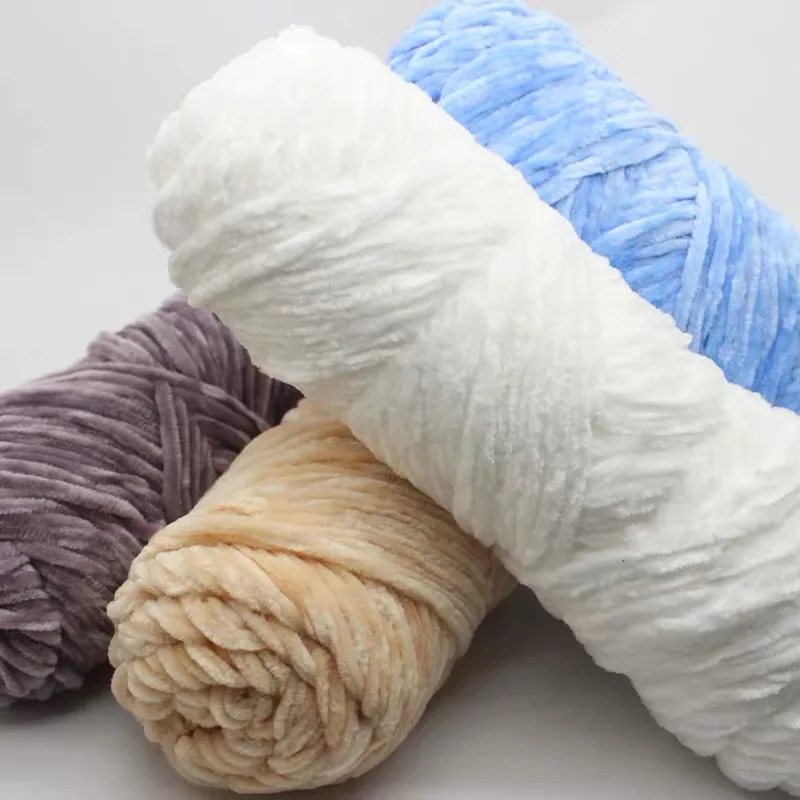 5 шт. синель не скатывающаяся бархатная пряжа Смешанная полиэфирная