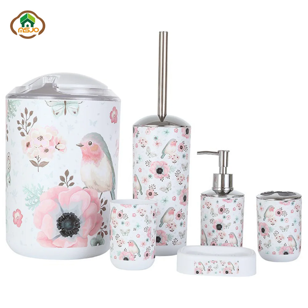 MSJO набор аксессуаров для домашнего декора ванная комната 6 шт. эйфелева раковина