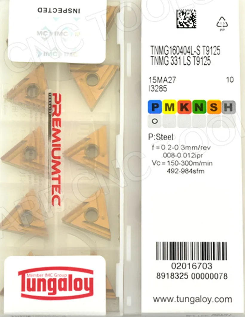 Твердосплавная вставка TNMG160404R TNMG160404L TNMG160408R TNMG160408L S T9125 обработка: легированная