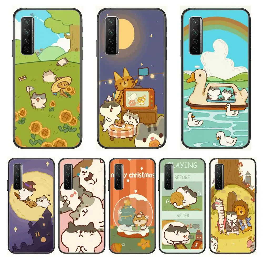 

Animal Restaurant HD Phone Case For Huawei Nova 2 3 4 5 6 7 8 SE i E Pro Lite Black Etui Coque Painting Hoesjes comic fashion