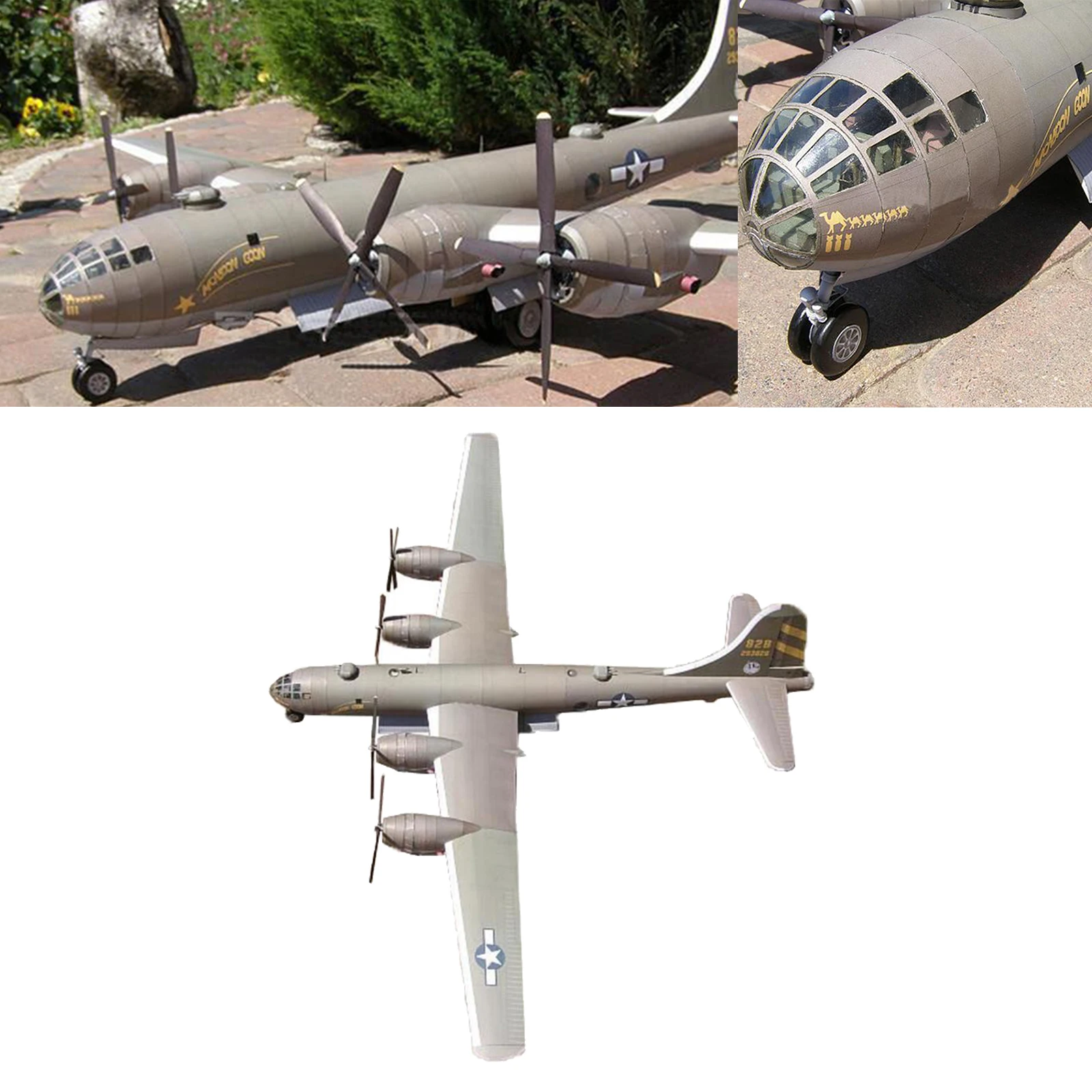 Модель самолета из бумаги 1/48 украшение для дома офиса детской комнаты поделки |