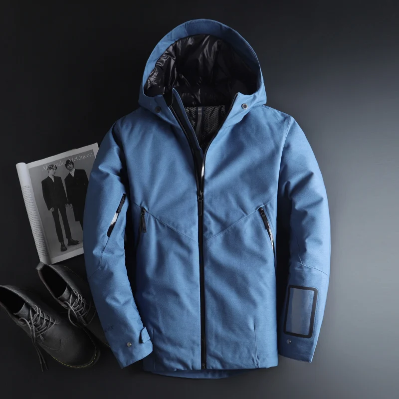 Мужская одежда Monclair 2019 зимний пуховик куртка верхняя с капюшоном толстый теплый