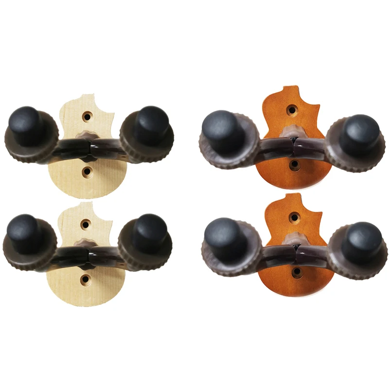 

Hot AD-2Pcs Guitar Wall Mount Hanger Wood Guitar Hanger Wall Hook Holder Stand for Guitar Bass Ukulele