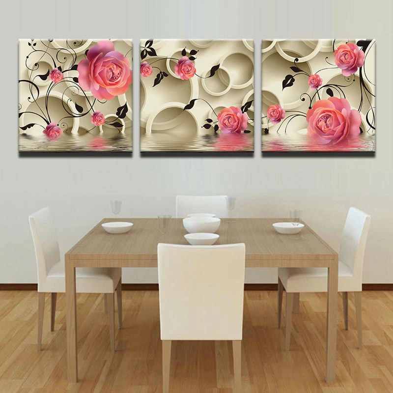 

Набор для алмазной вышивки, 5d мозаика «сделай сам» из холста с розовыми розами и цветами, полная выкладка