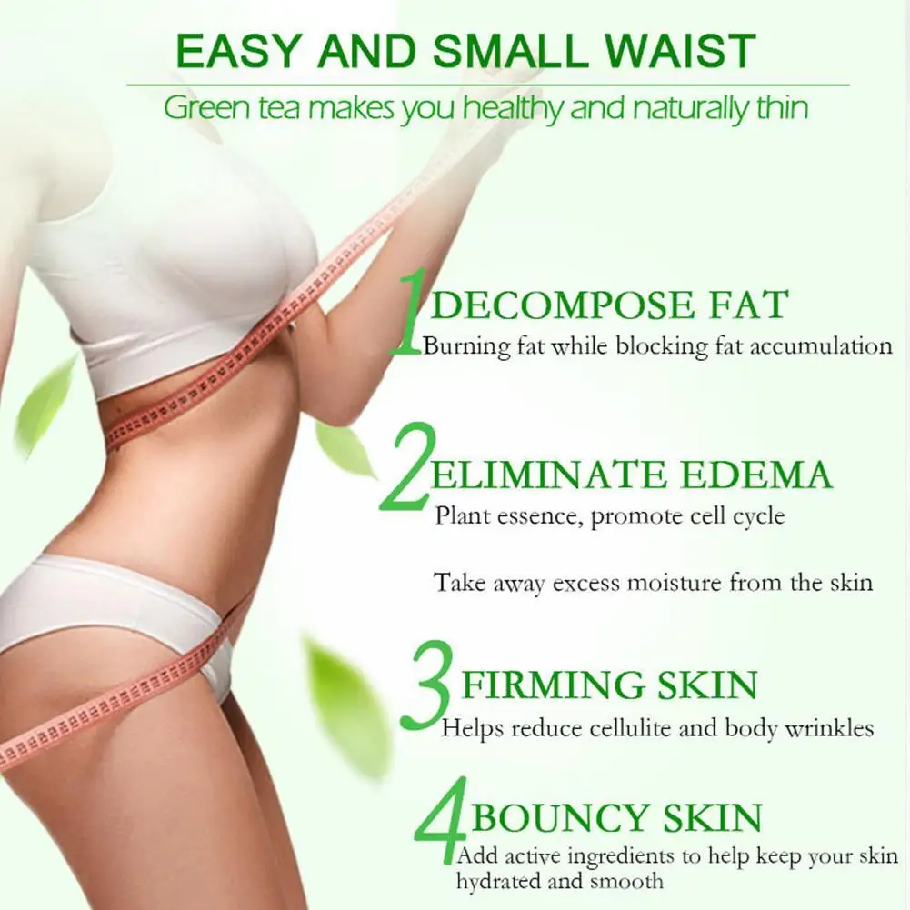 

200ml Green Tea Hip Shaping Waist Stovepipe Cream Massage Burning Body Shaping Cream Fat Weight Loss Shaping Body Cream