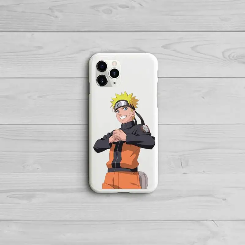 

Fashion Anime Uzumaki Naruto sasuke kakashi Phone Case Candy Color for iPhone 11 12 pro XS MAX 8 7 6 6S Plus X 5S SE 2020 XR