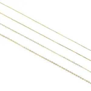 1 млот 18k позолоченные медные овальные открытые звенья ожерелья цепочки россыпью для изготовления ювелирных изделий Аксессуары для рукоделия серьги