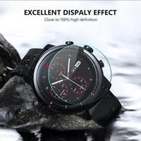 2pcs universal tempered glass round 34 43mm dial watch screen protective film smart accessories