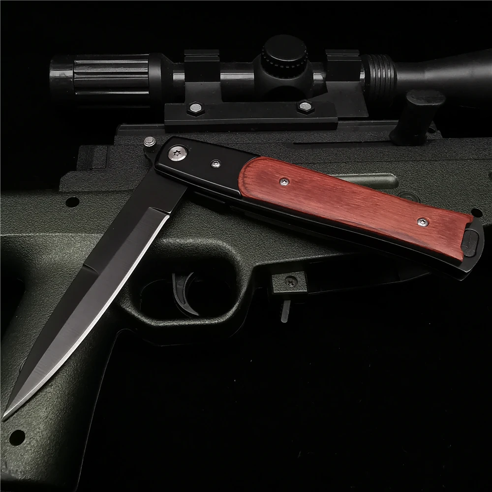 Складной нож карманный Клинок с деревянной рукояткой из стали 8cr15mov 23 см (8 9 дюйма)