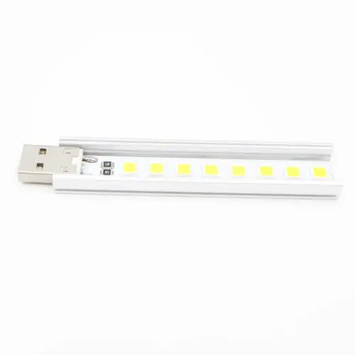 Мобильная мощность 5 В Подсветка USB лампа 8 бусин SMD LG 5152 светодиодный теплый белый