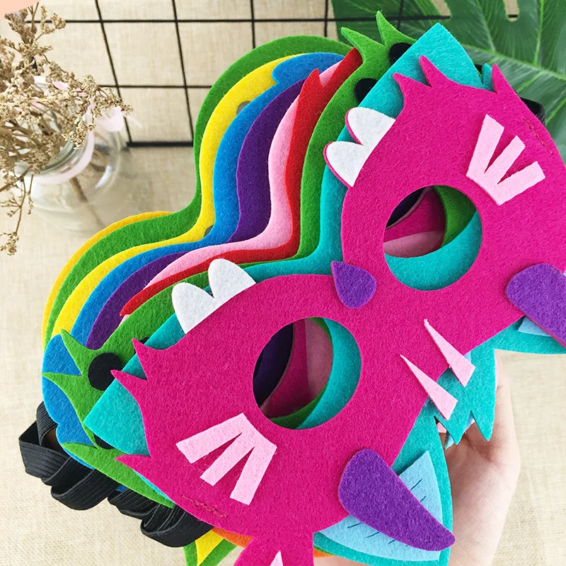 Xibao Хэллоуин маленький монстр детская войлочная маска маскарадное платье для