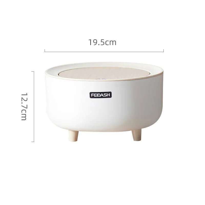 

Mini Desktop Multifunctional Trash Can Home Car Storage Bucket Accessories With Lid Garbage Bin Nordic Style Living Room Office