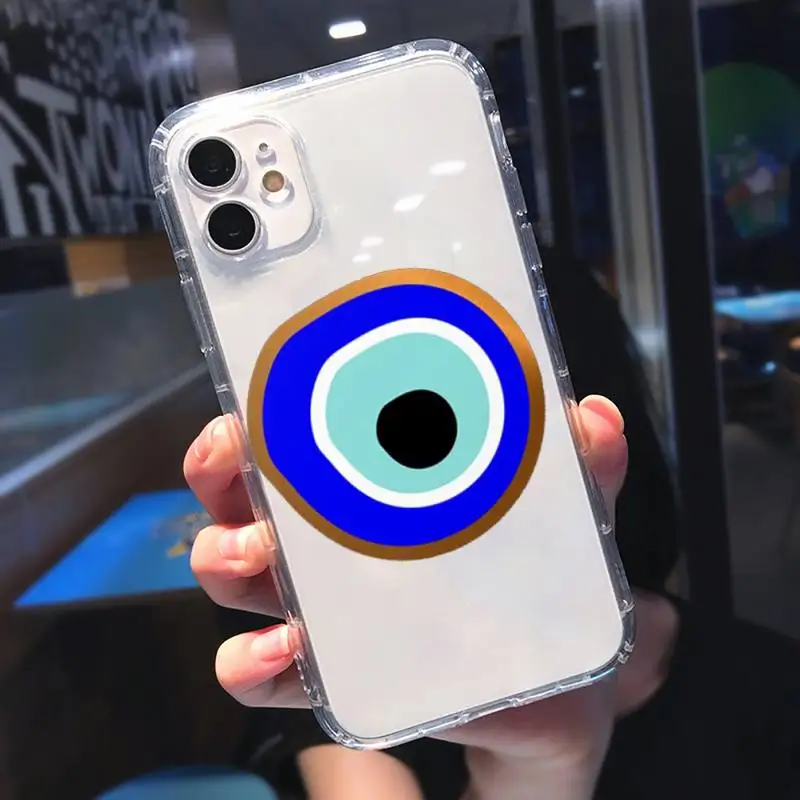 

Evil Eye Third Eye Phone Case Transparent for Clear iPhone 11 12 8 7 6 6S Plus X 5S SE 2020 XR mini pro XS MAX