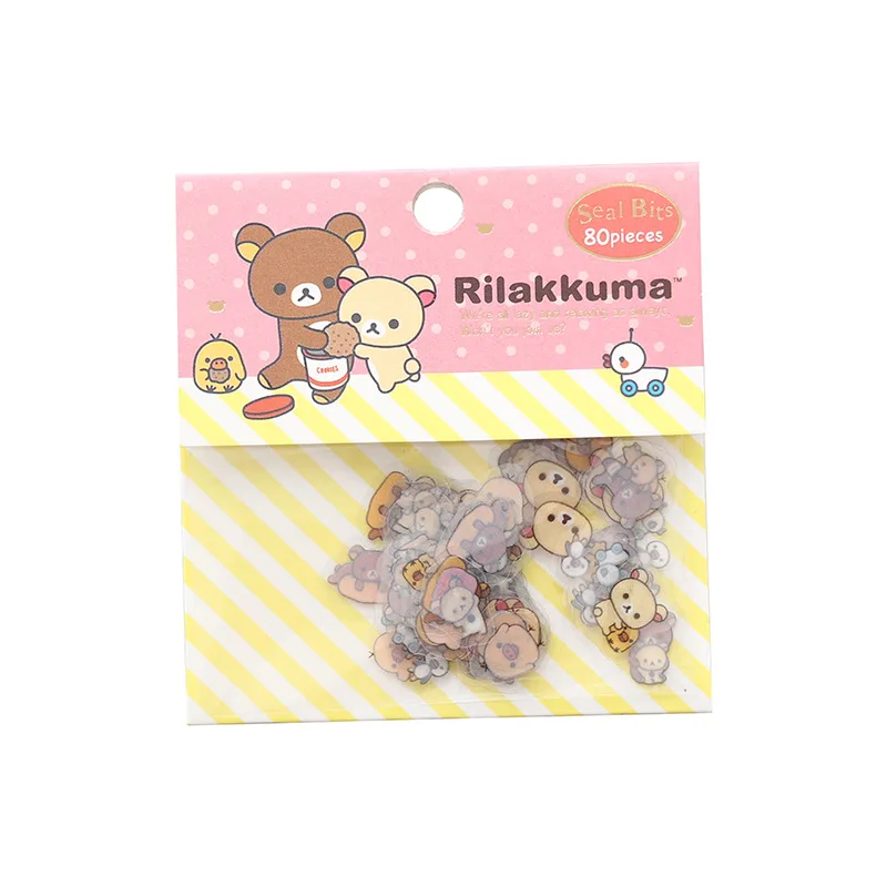 80 шт./упак. Мультяшные милые декоративные наклейки для кошек мобильный телефон