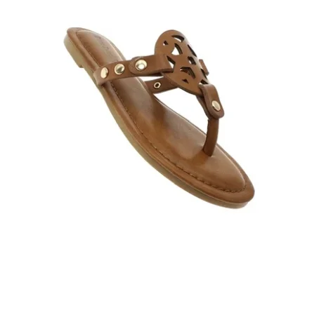 Сандалии женские на низком каблуке ПУ кожа Роскошные гладиаторы летняя обувь