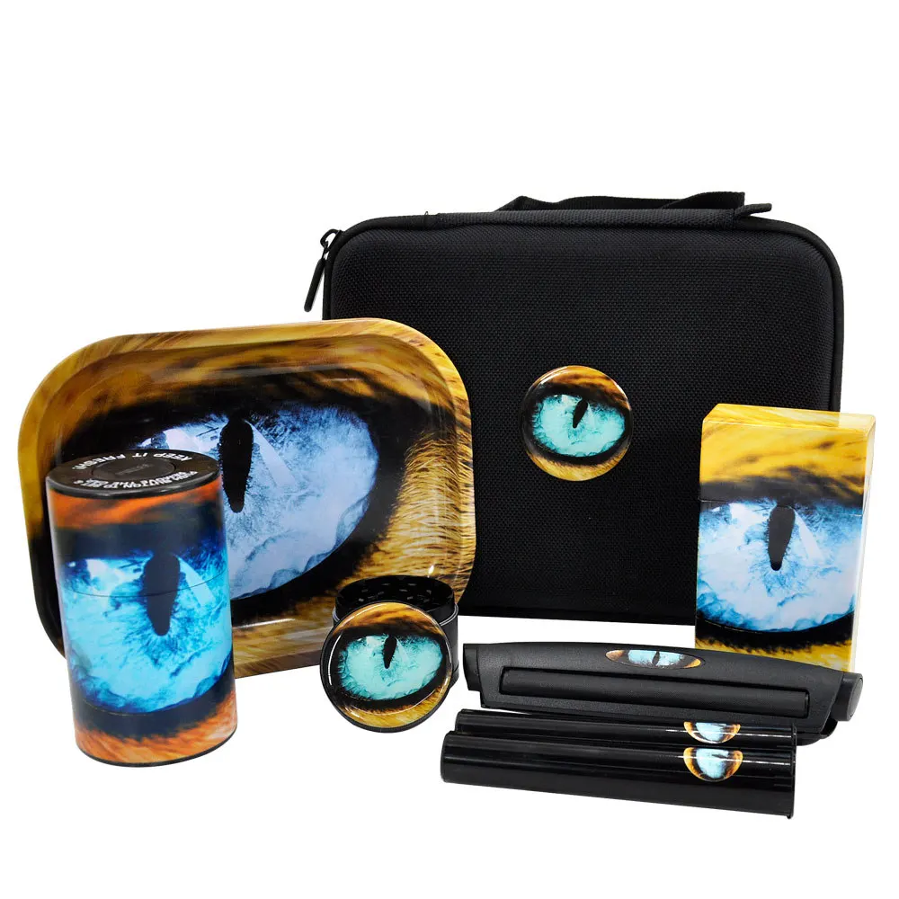 Набор для скатывания табака пластиковый герметичный контейнер трав табачный