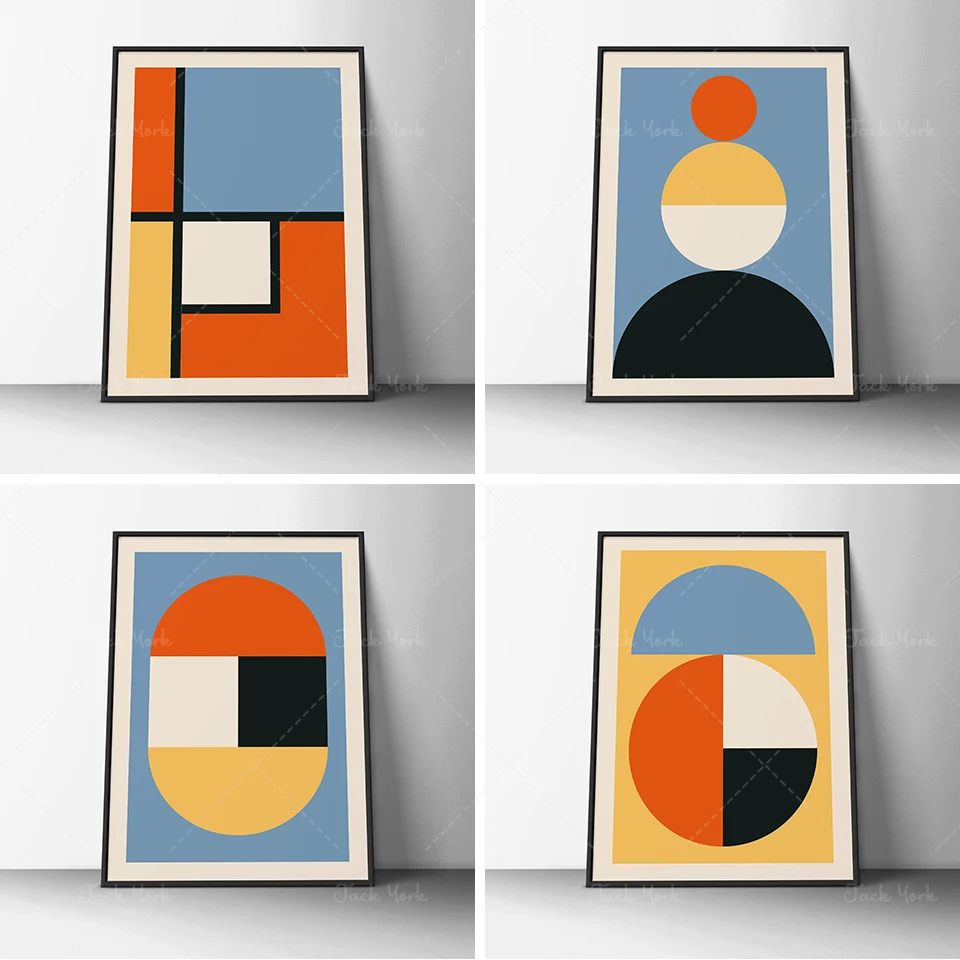 

Retro Shapes Minimalist Art Print