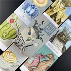 Белый шалфей Таро животное естественное художественное Ретро стиль Таро ведьма таинственные деки гадания ведьма Оракл карты