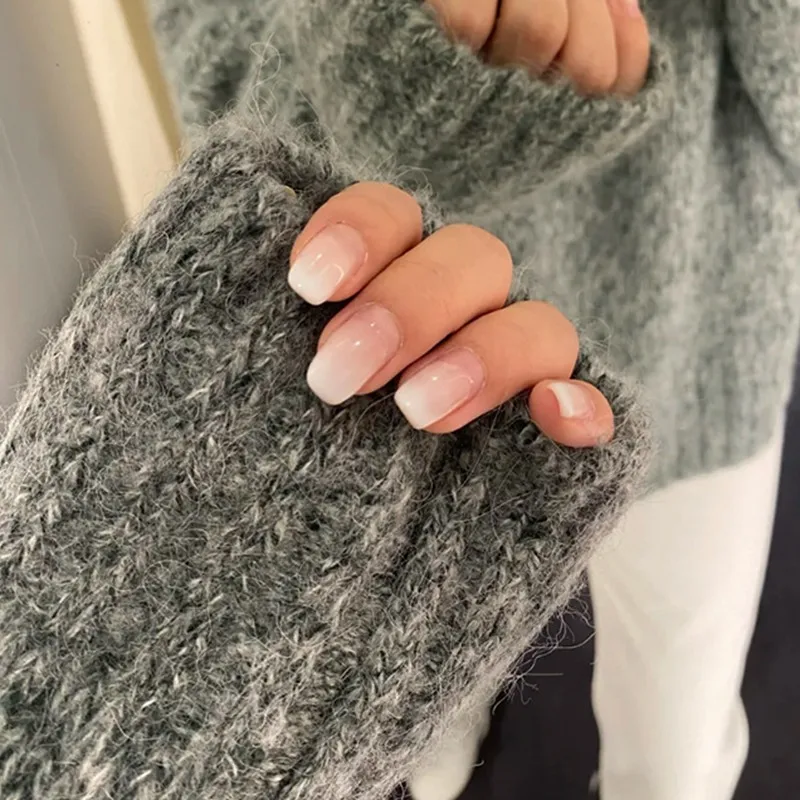 

2020 Spring and Autumn New Loose and Versatile Cross-neck Long-sleeved Pullover Sweater Casual Fashion Sweater Women