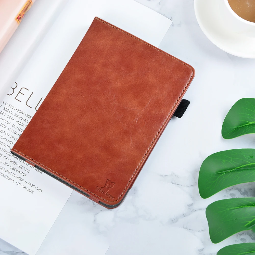 Чехол для Kobo Clara HD 6 дюймов с держателем для рук электронная книга из искусственной кожи умный чехол защитный чехол+ Защитная пленка+ стилус