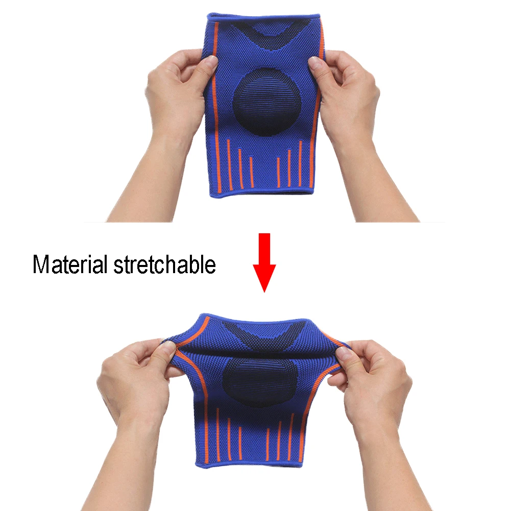

BLUE AND BLACK Arm Guards Elbow Brace for Basketball Football Volleyball Baseball Golf Cycling-Arthritis UV Protection