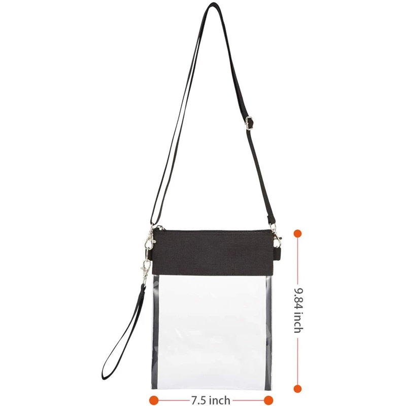 Прозрачная сумка-кошелек через плечо прозрачная сумка для стадиона утвержденная