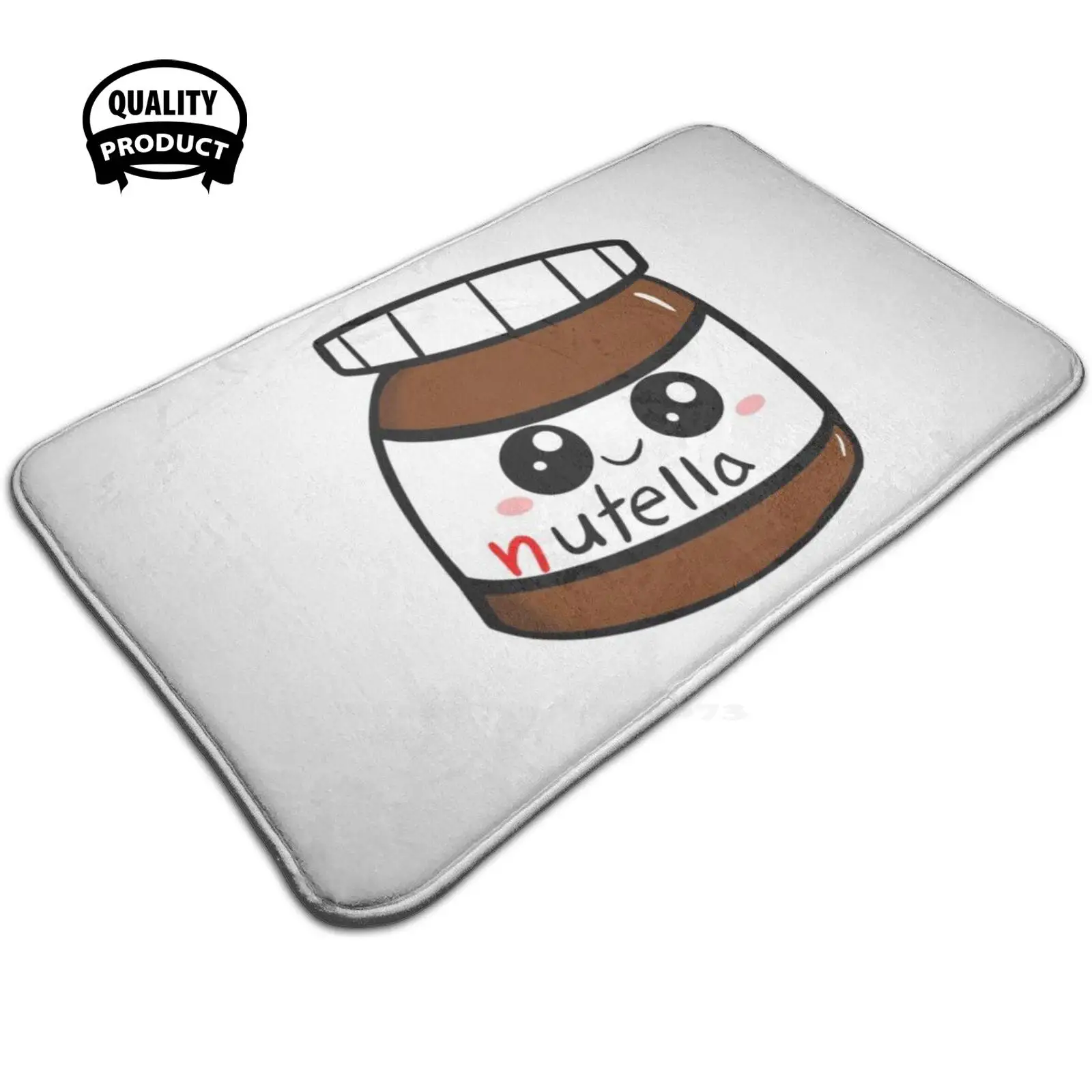 Мягкая подставка для ног Nutella товары комнаты ковер банка орех конфеты шоколадный