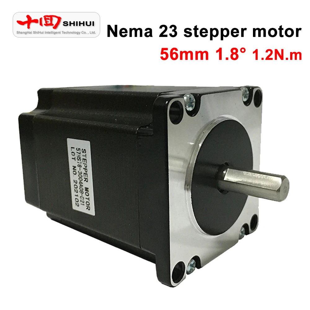 Nema 23 57 шаговый двигатель 2 фазы 4 привести 6 35 мм/8 мм один/двойной вал 1.2N.m 56 3A DC мотор