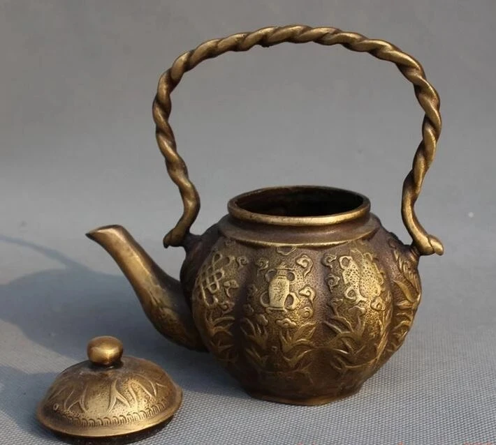 Статуя старого семейства счастливых восьми сокровищ рисовый винный чайный