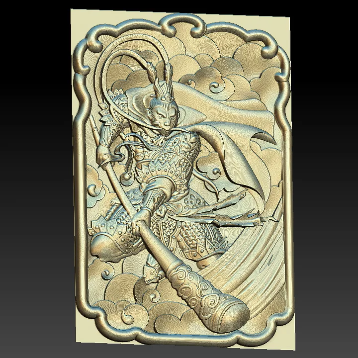 Цифровой файл-рельеф Monkey 3d STL-модель King STL для ЧПУ-маршрутизатора Aspire Artcam