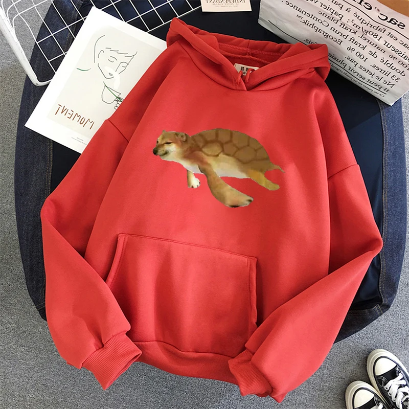 

Women Cute Anime Unisex Hoodie Ladiy Girls Harajuku Kpop Pullover Tortoise Shiba Inu Kawaii Funny Hoodies Sweatshirt