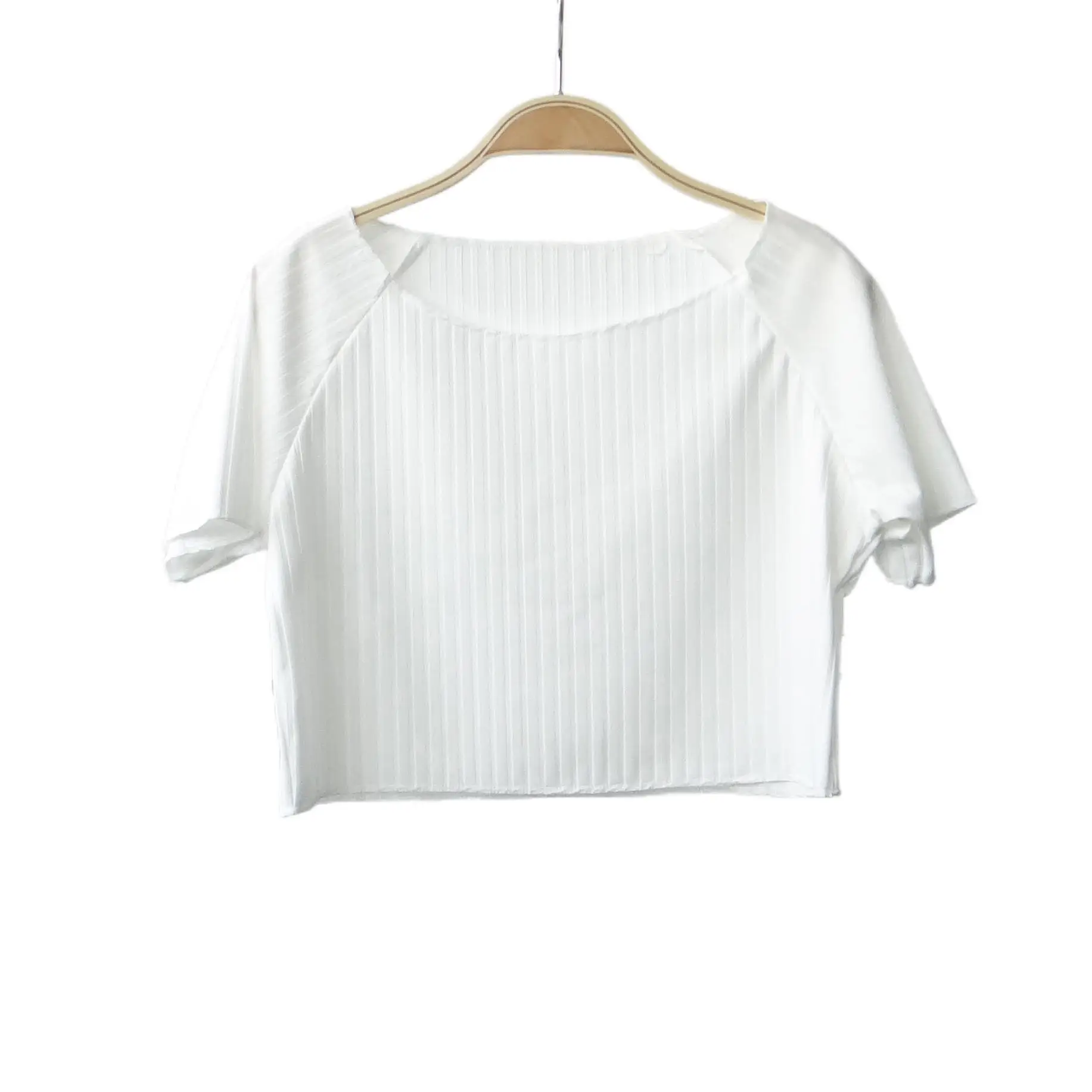 Женская футболка с открытыми плечами вязаные укороченные топы женские