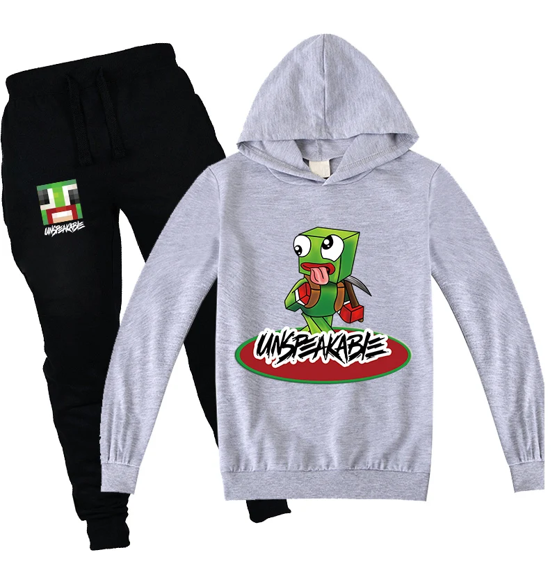 Толстовки с капюшоном и принтом для мальчиков Alan Walker комплекты из 2 предметов