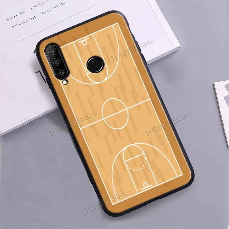 Чехол для телефона с баскетбольной площадкой Huawei P30 Lite Mate 20 P20 P40 Pro P Smart 2019 Z Nova 5T Honor