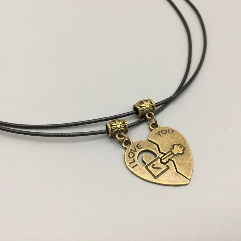 Ожерелье с подвеской в виде сердца 2 шт./компл.|Подвески| |