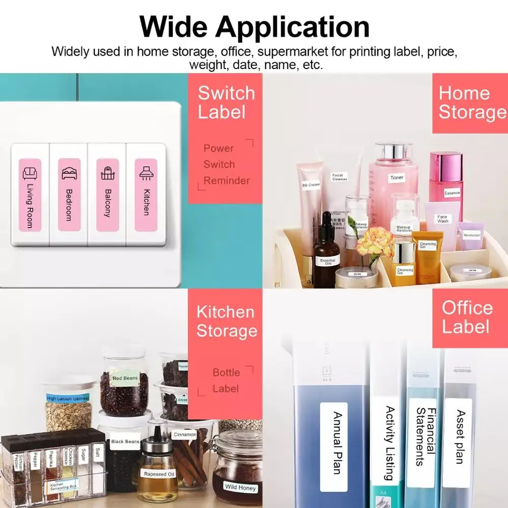 Niimbot D11 мини принтер для этикеток термобумага водонепроницаемый и