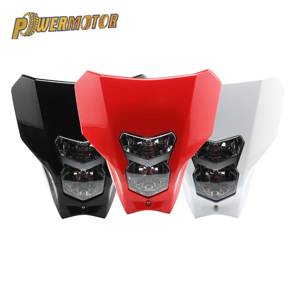 

Motorcycle Headlight Plate Motocross Enduro Accessories Fairing for Honda CRF 450 2019 2020 Halogen Lamp Dirt Bike Headlamp Moto