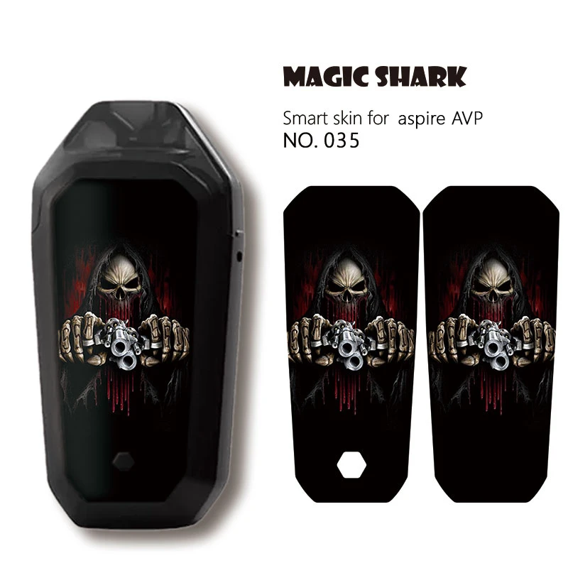  2019 Fashion USA Flag Skull PVC Sticker Case Cover Film for Aspire AVP AIO Pod Vape | Мобильные телефоны и аксессуары